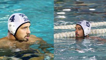 Τζόρτζε Τεσάνοβιτς (αριστερά) και Νίκος Καλαργυρός (δεξιά) αποχωρούν από το ΝΟΧ