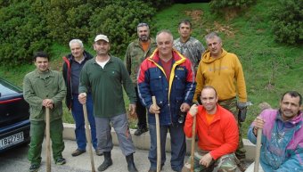 Η φωτό αρχείου από δενδροφύτευση στα Θυμιανά.
