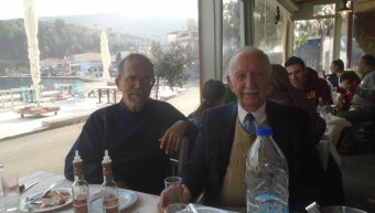 Ο Δημήτρης Φρεζούλης με τον Γεώργη Διλμπόη
