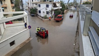 Πλημμυρισμένη η οδός Κοκκάλη και οι γύρω δρόμοι Πλημμυρισμένη η οδός Κοκκάλη και οι γύρω δρόμοι