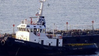 Το ρυμουλκό Supporter που δούλευε ο Δημήτρης Θωμάς