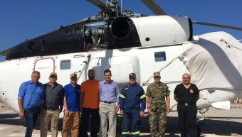 Επίσκεψη στο Πυροσβεστικό ελικόπτερο