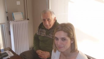 Ο Νίκος Τσιλίμης με την κόρη του Κωνσταντίνα