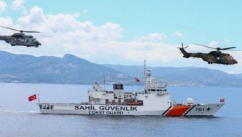 13 σκάφη της τουρκικής ακτοφυλακής μεταξύ Χίου και Λέσβου