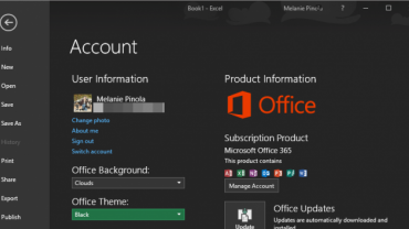 Dark mobe in the Outlook