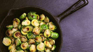 λαχανάκια Βρυξελλών, τηγάνι