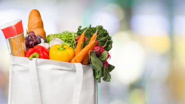 σακούλα σούπερ μάρκετ, τρόφιμα
