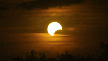 Φωτογραφία από παλαιότερη μερική έκλειψη Ηλίου