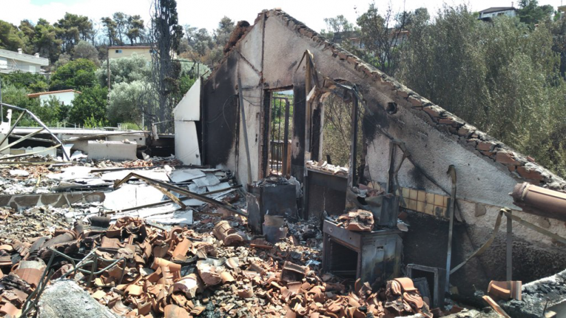 Ολικά κατεστραμμένη κατοικία στην Ανατολική Αττική, που η ΙΝTERAMERICAN αποζημίωσε με 185.000 ευρώ. Ολικά κατεστραμμένη κατοικία στην Ανατολική Αττική, που η ΙΝTERAMERICAN αποζημίωσε με 185.000 ευρώ.