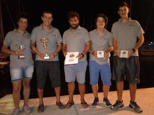 «Η καλή προετοιμασία πριν τους αγώνες μας ώθησε στη διάκριση» Ο Γιάννης Μυτακίδης με το πλήρωμα του DRAGON στην απονομή των επάθλων, στην τελετή λήξης που έγινε στο λιμάνι της Μυτιλήνης για τη 15η Aegean Regatta. Το χιώτικο σκάφος κατάφερε για 1η φορά να είναι στην τριάδα της γενικής κατάταξης στην κατηγορία ORC Club.