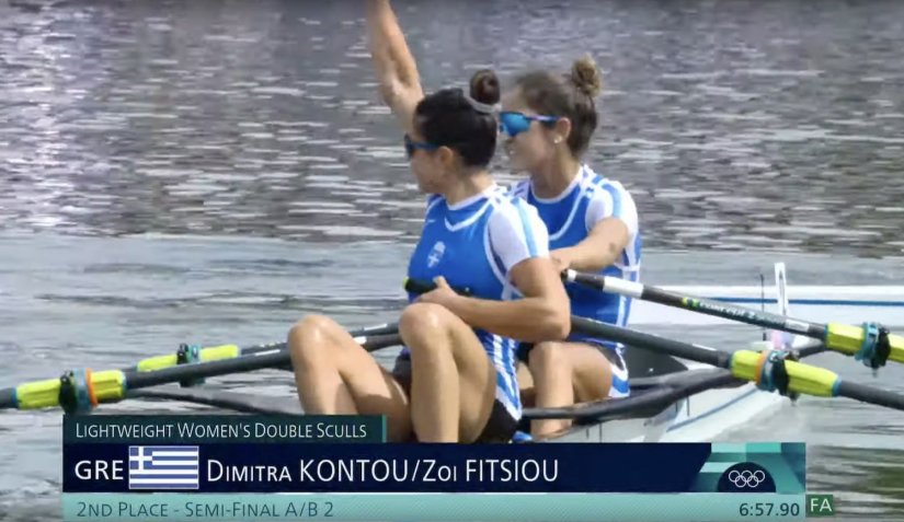 Η Μιλένα Κοντού και η Ζωή Φίτσιου προκρίθηκαν στον τελικό του διπλού σκιφ ελαφρών βαρών στους Ολυμπιακούς Αγώνες του Παρισιού Η Μιλένα Κοντού και η Ζωή Φίτσιου προκρίθηκαν στον τελικό του διπλού σκιφ ελαφρών βαρών στους Ολυμπιακούς Αγώνες του Παρισιού