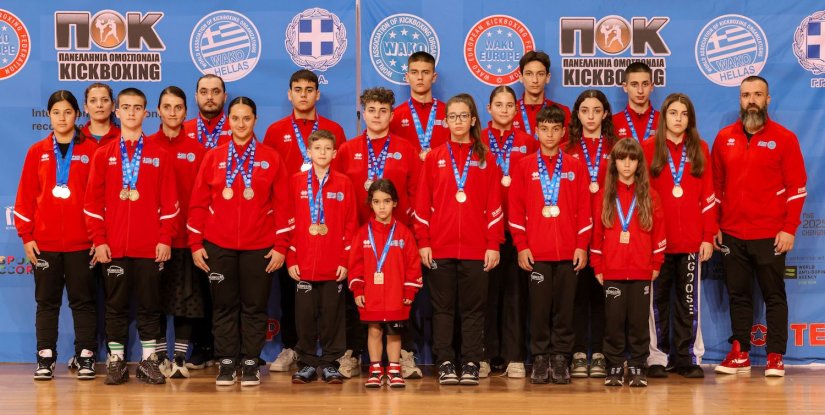 25 μετάλλια από τους Μαχητές Χίου στο πανελλήνιο πρωτάθλημα Kickboxing 2025