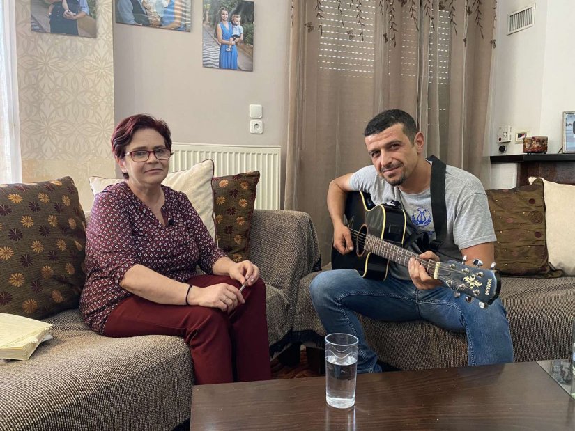 Η Ευγενία Κώττη με τον Μάριο Νεαμονιτάκη Η Ευγενία Κώττη με τον Μάριο Νεαμονιτάκη