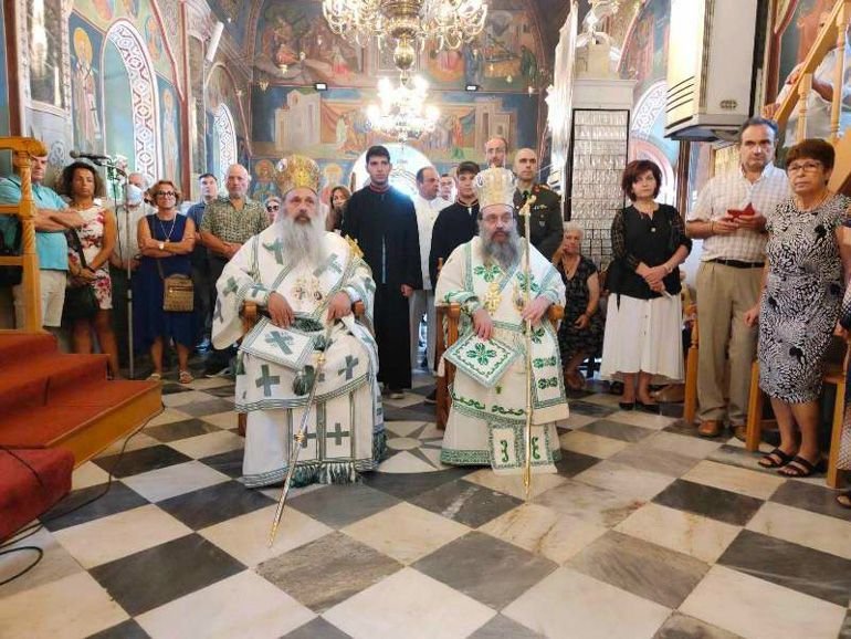 Αρχιερατικό Συλλείτουργο για την Αγία Μαρκέλλα στη Χίο