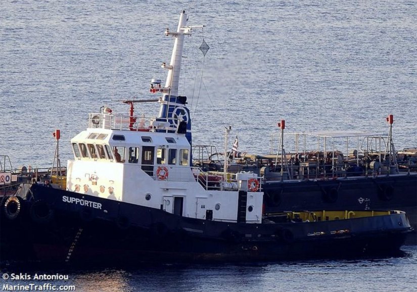 Το ρυμουλκό Supporter που δούλευε ο Δημήτρης Θωμάς Το ρυμουλκό Supporter που δούλευε ο Δημήτρης Θωμάς