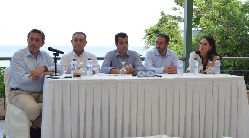 Περικλής Μαντάς, Χρήστος Κέλλας, Θάνος Πλεύρης και Νόνη Δούνια συνόψισαν την επίσκεψή τους στη Χίο