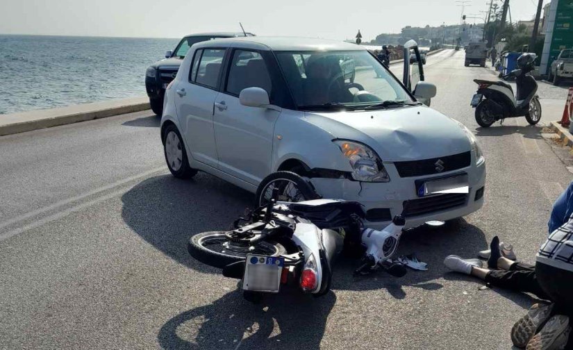 Τροχαίο στον παραλιακό του Βροντάδου