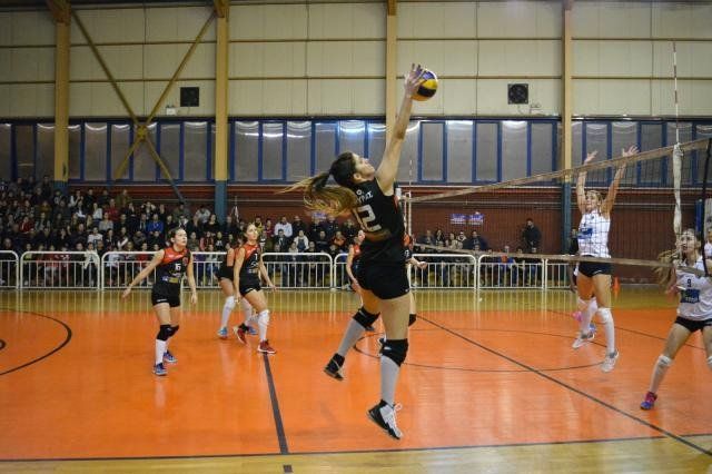 Η ομάδα της γειτονιάς έγραψε ιστορία στο Κύπελλο Ελλάδος! Στο φωτογραφικό στιγμιότυπο η Δέσποινα Σιδεράτου (με το νούμερο 12) σε μια προσπάθειά της από το παιχνίδι του Πορφύρα με το Μαρκόπουλο, στο οποίο η ομάδα του Πειραιά ηττήθηκε στις λεπτομέρειες με 3-2 και αποκλείστηκε από το φάιναλ φορ του Κυπέλλου Ελλάδος στο βόλει Γυναικών. Φωτό: www.porfyrasvolley.blogspot.gr