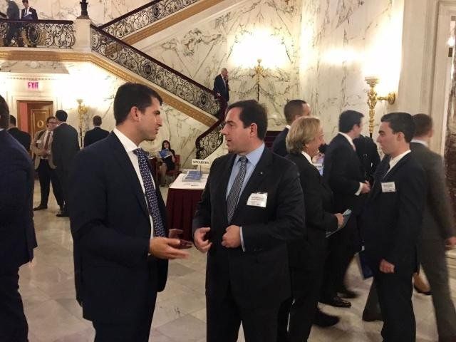 Νότης Μηταράκης - Βασίλης Ξυπολυτάς στο 9ο Ναυτιλιακό Φόρουμ (New York Maritime Forum)