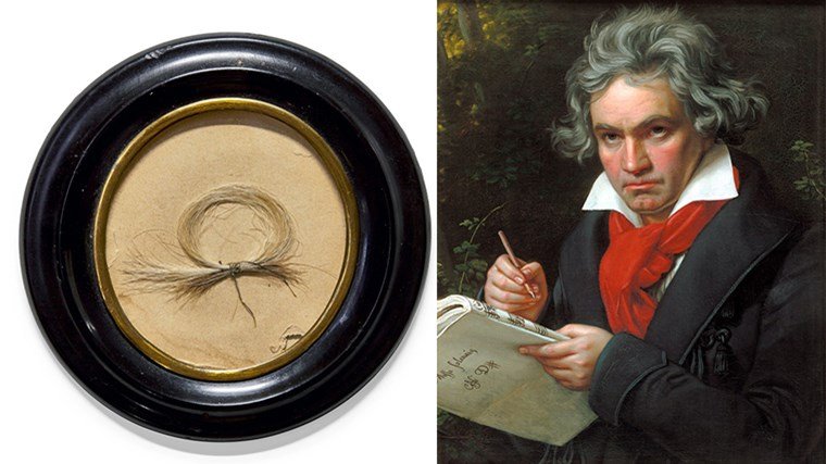 μπούκλα του Μπετόβεν, Μπετόβεν