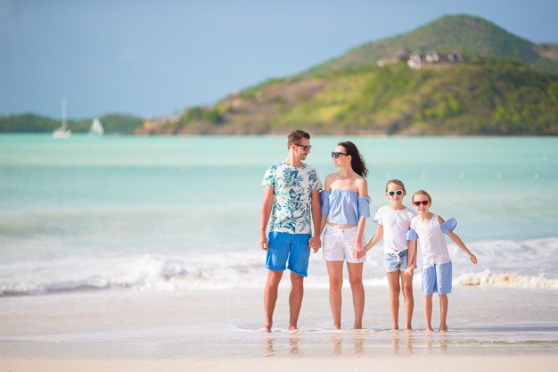 οικογένεια, παραλία οικογένεια, παραλία