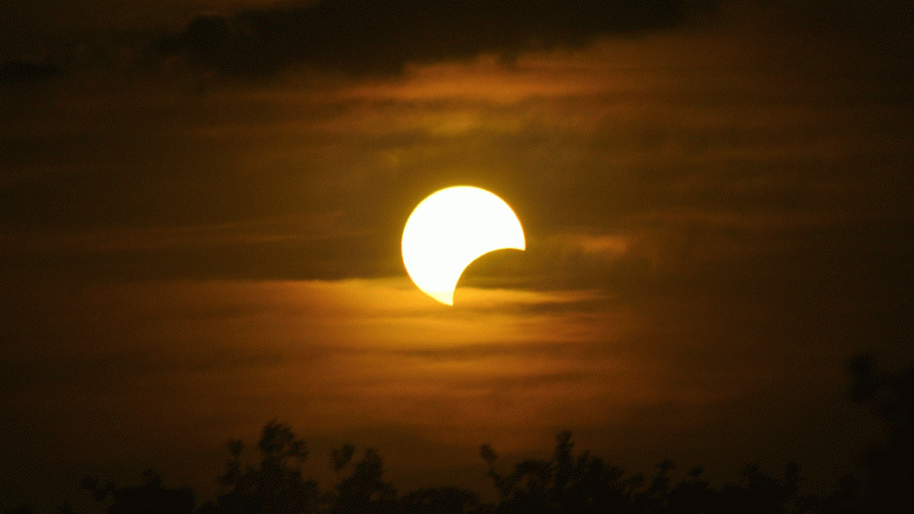Φωτογραφία από παλαιότερη μερική έκλειψη Ηλίου