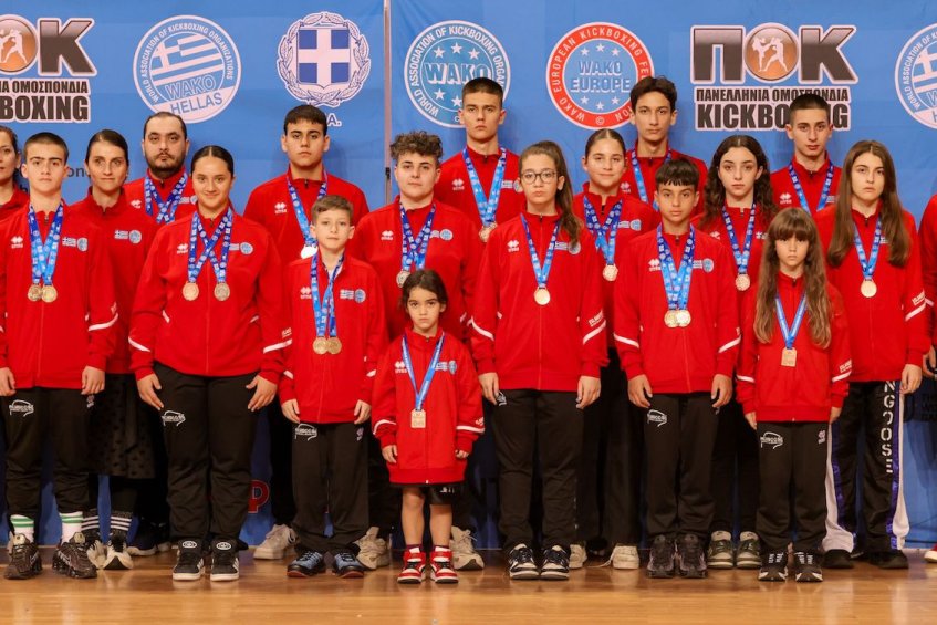 25 μετάλλια από τους Μαχητές Χίου στο πανελλήνιο πρωτάθλημα Kickboxing 2025