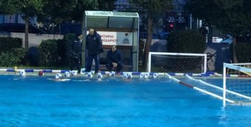 Στιγμιότυπο από τα παιχνίδια της α' φάσης πόλο Παίδων του ΝΟΧ