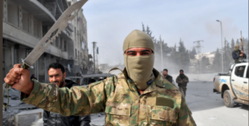 φωτο από τους σημερινούς πανηγυρισμούς κατάληψης της Αφρίν