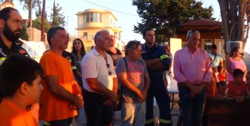 Αγιασμός στο πυροφυλάκιο της εθελοντικής ομάδας Λιθίου Αγιασμός στο πυροφυλάκιο της εθελοντικής ομάδας Λιθίου