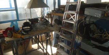 Ένα από τα εργαστήρια που έχει δημιουργήσει ο ιερομόναχος Νικόδημος στον Άγιο Μάρκο