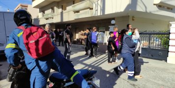 Φωτιά σε κουζίνα σπιτιού στην Ευαγγελίστρια