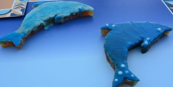 Λουκούμια μαστίχα με επικάλυψη ζαχαρόπαστας σε διάφορα σχέδια