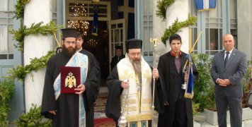 Η Ιερή εικόνα της Παναγίας Ευαγγελίστριας του Κιόστε στη Μητρόπολη Χίου