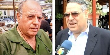 Ο Λευτέρης Πυκνής αριστερά, ο Βαγγέλης Ρουφάκης δεξιά