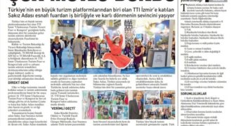 Μεγάλη προβολή της Χίου και της φιλοξενίας που παρέχεται στους τουρίστες στον τουρκικό Τύπο Μεγάλη προβολή της Χίου και της φιλοξενίας που παρέχεται στους τουρίστες στον τουρκικό Τύπο