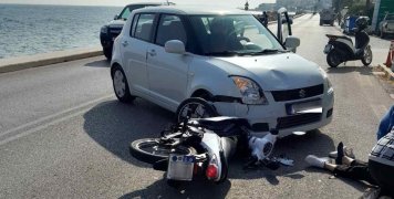 Τροχαίο στον παραλιακό του Βροντάδου Τροχαίο στον παραλιακό του Βροντάδου