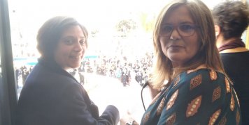 Ειρήνη Αναγνώστου και Βαγγελιώ Αμέντα στην μετάδοση της παρέλασης