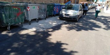 Η άσφαλτος, που... ξεχάστηκε στους κάδους Η άσφαλτος, που... ξεχάστηκε στους κάδους