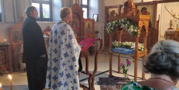 Λειτουργία με Ρώσσο ιερέα στην Ορθόδοξη Εκκλησία του Αγίου Αλυπήτου, στην Αττάλεια