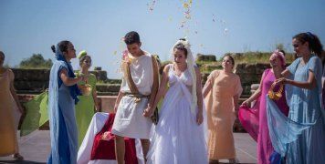 Από την παράσταση των μαθητών στην Μεσήνη