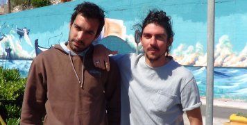 Οι καλλιτέχνες Πάρις Ξηνταριανός, Μιχάλης Κοπριτέλλης