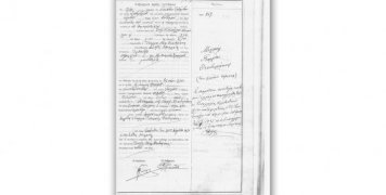 Ληξιαρχική πράξη γεννήσεως Μ. Θεοδωράκη