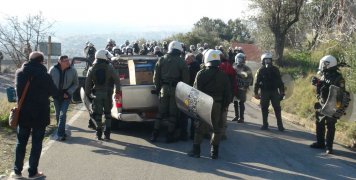 Επεισόδια με ΜΑΤ σε Άγιο Μακάριο