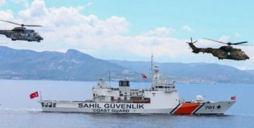 13 σκάφη της τουρκικής ακτοφυλακής μεταξύ Χίου και Λέσβου