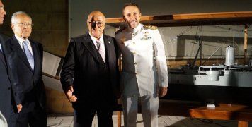 Με τον Αρχιπλοίαρχο Στέλιο Κωστάλα